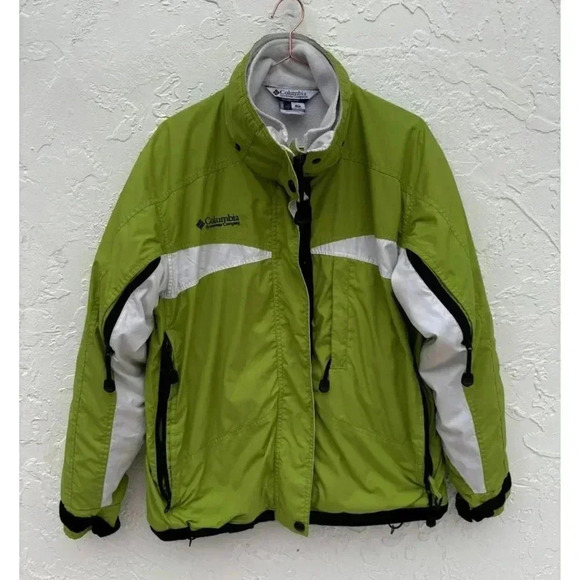 Columbia Interchange Core Womens Insulated Winter Outdoor Jacket Green Sz M/L - Picture 1 of 14